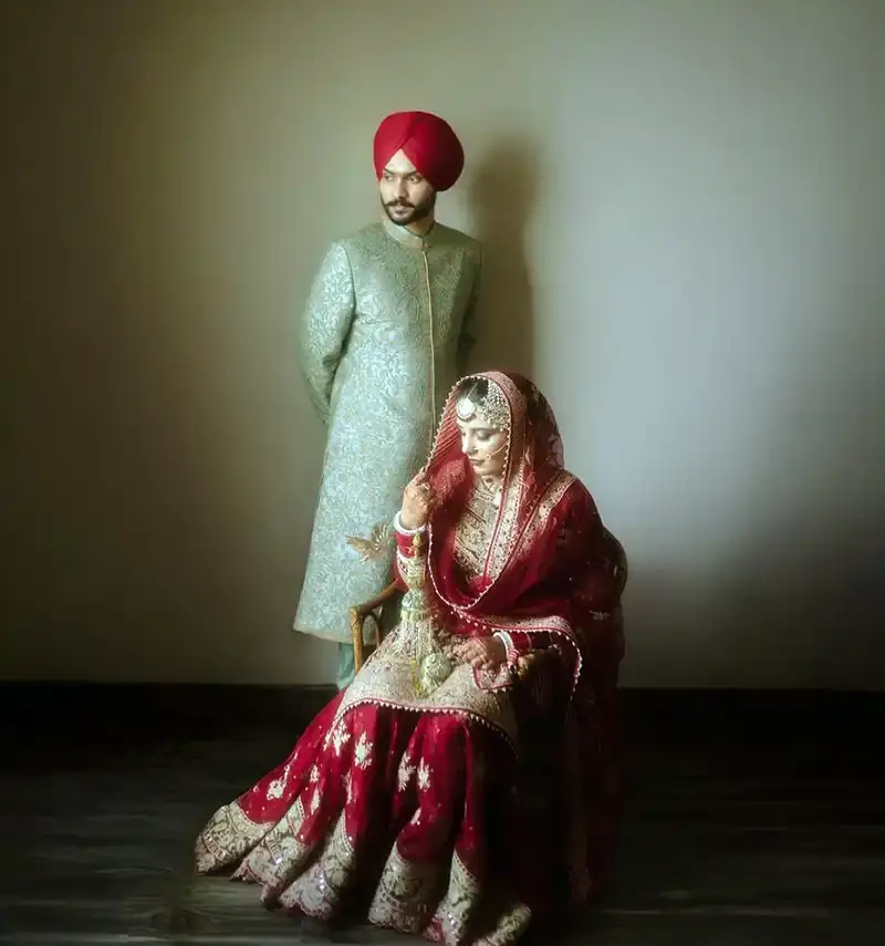 Himmat Sandhu with Wife Sukhmani Grewal