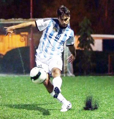 Vivian Dsena Playing Football